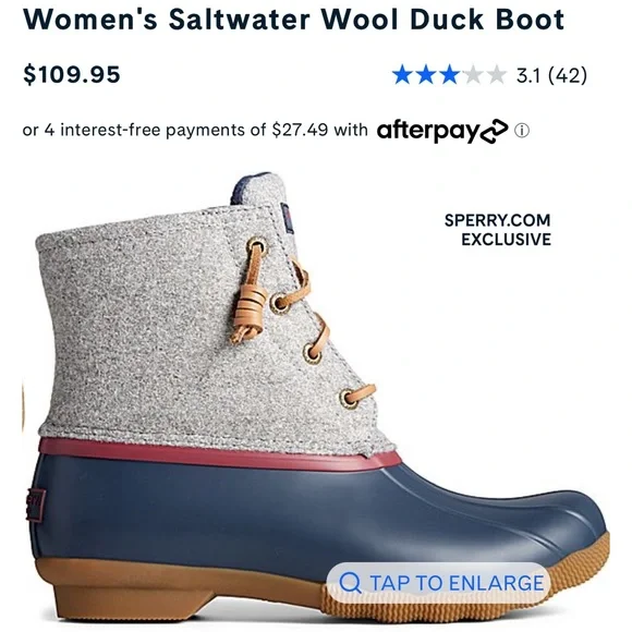 NEW IN BOX! Sperry Duck Boots - Picture 7 of 7